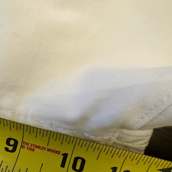 Bevvy Flog Aviv Button Fly White Denim sz 28 nwot - Picture 9 of 11
